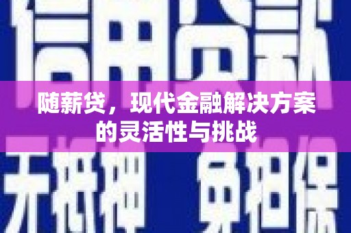 上饶随薪贷，现代金融解决方案的灵活性与挑战