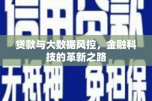 上饶贷款与大数据风控，金融科技的革新之路