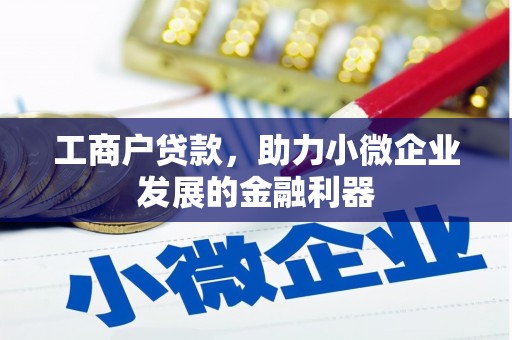 上饶工商户贷款，助力小微企业发展的金融利器