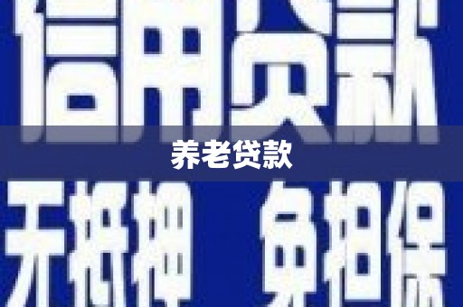 上饶养老贷款
