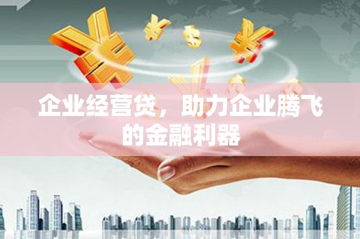 上饶企业经营贷，助力企业腾飞的金融利器