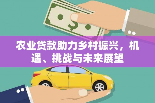 上饶农业贷款助力乡村振兴，机遇、挑战与未来展望