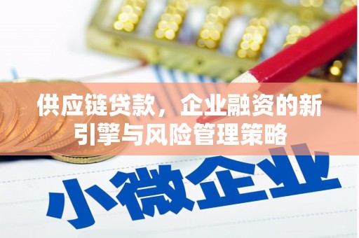 上饶供应链贷款，企业融资的新引擎与风险管理策略