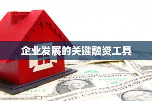 上饶企业发展的关键融资工具