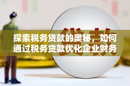 上饶探索税务贷款的奥秘，如何通过税务贷款优化企业财务