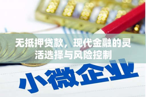 上饶无抵押贷款，现代金融的灵活选择与风险控制
