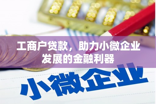 上饶工商户贷款，助力小微企业发展的金融利器