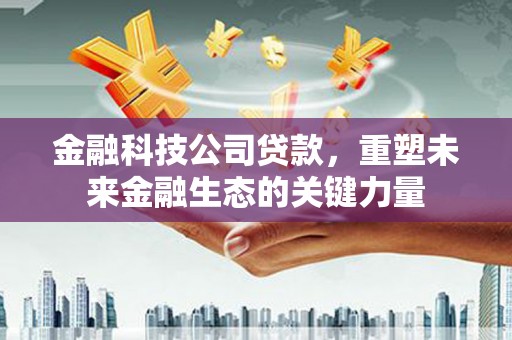 上饶金融科技公司贷款，重塑未来金融生态的关键力量