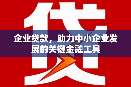 上饶企业贷款，助力中小企业发展的关键金融工具