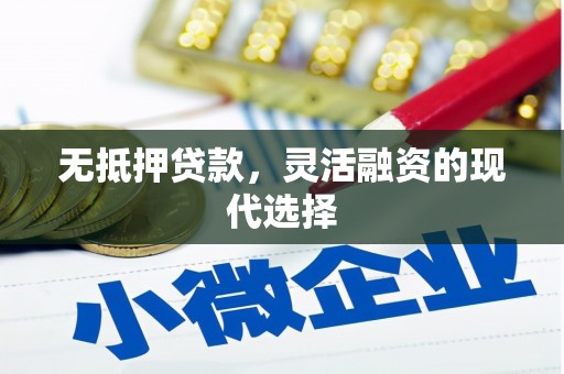 上饶无抵押贷款，灵活融资的现代选择