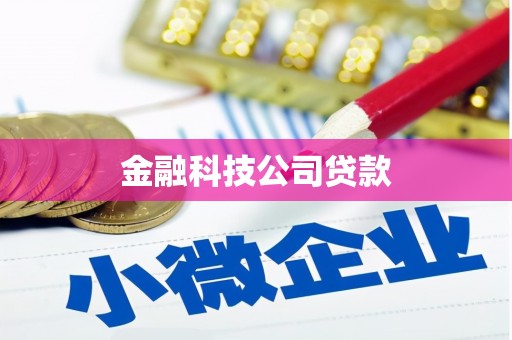 上饶金融科技公司贷款