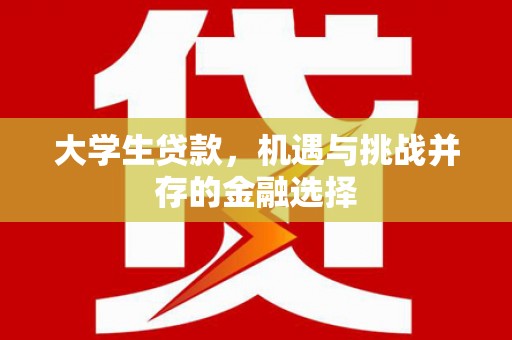 上饶大学生贷款，机遇与挑战并存的金融选择
