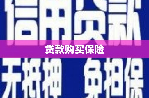 上饶贷款购买保险