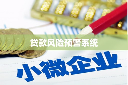 上饶贷款风险预警系统
